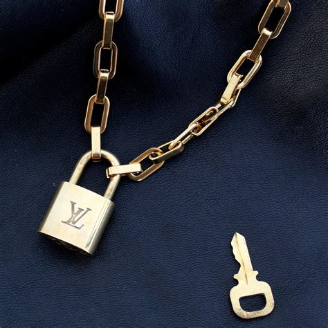 louis vuitton lock necklace dupe|More.